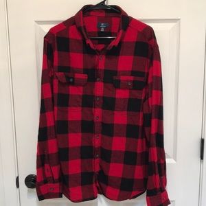 George 2XL plaid shirt
